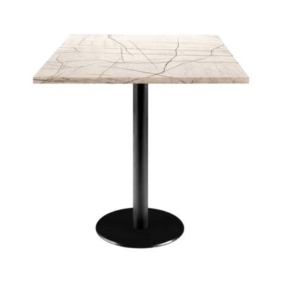 Table pied noir 70x70cm maia - intérieur - RestooTab