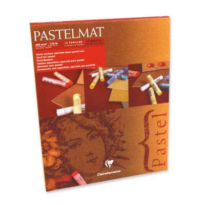 Bloc Pastelmat 12 feuilles 24x30cm 4 teintes 360g - CLAIREFONTAINE
