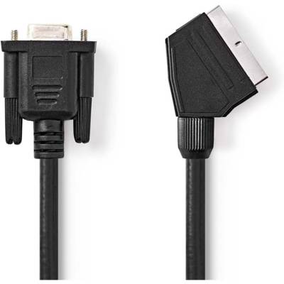 Câble SCART Mâle VGA Femelle 15p Plaqué nickel 480p 2.00 m Rond PVC Noir - NEDIS