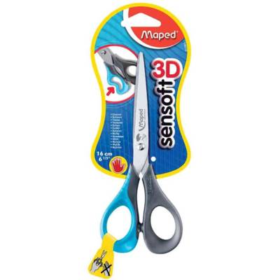 Ciseaux de bricolage Sensoft Spécial GAUCHER 16 cm - MAPED