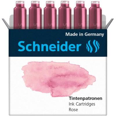Etui de 6 Cartouches d'encre pour Stylo plume Pastel Rose - Schneider