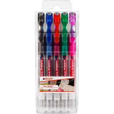 Roller à encre gel 2185 Etui de 5 standard 0,7 mm - EDDING