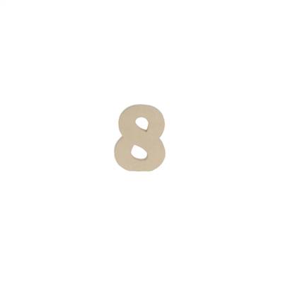 Chiffre 8 kraft 20cm - Kraft - DÉCOPATCH