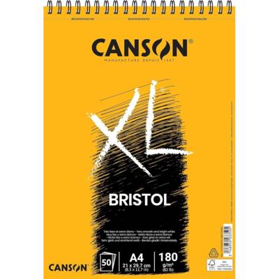 Bloc 50 Feuilles Croquis et études XL Bristol A4 180g - CANSON