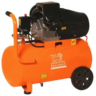 Compresseur à piston 2,2 KW -50 Litres -20 m3/h - 230V - Cylindre en V - PEUGEOT PROFESSIONNELS - PCAP50VM20
