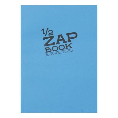 Bloc 1/2 Zap Book encollé grand coté 80 Feuilles A5 80g couvertures assorties - CLAIREFONTAINE