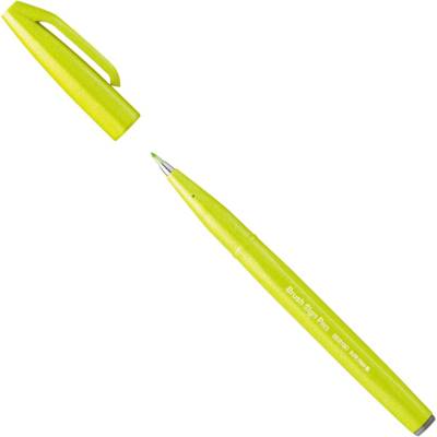 PentelArts Stylo feutre Brush Sign Pen SES15, vert citron - PENTEL ARTS