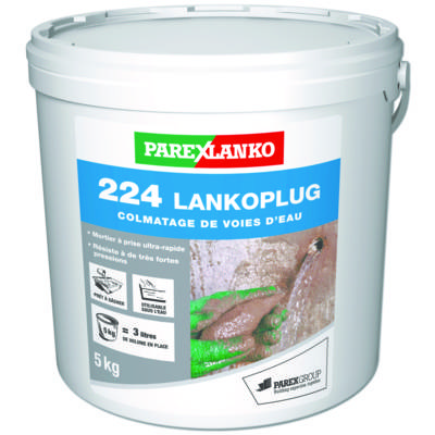 Mortier de colmatage 224 LANKO PLUG - seau de 5kg - Gedimat - PAREXLANKO