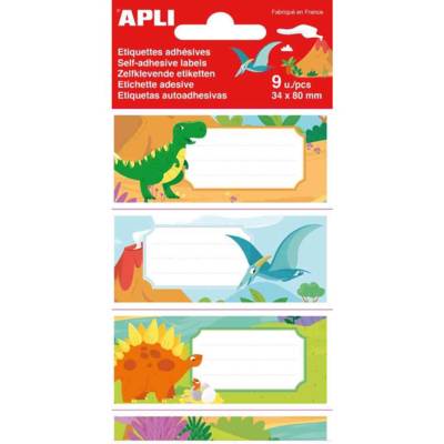 Etiquettes pour livre "dinosaures", 36 x 81 mm - AGIPA
