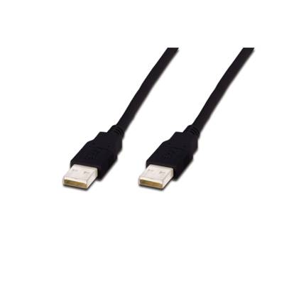 Câble USB 2.0 type A M/M. AWG 28 Noir 5 m - DIGITUS