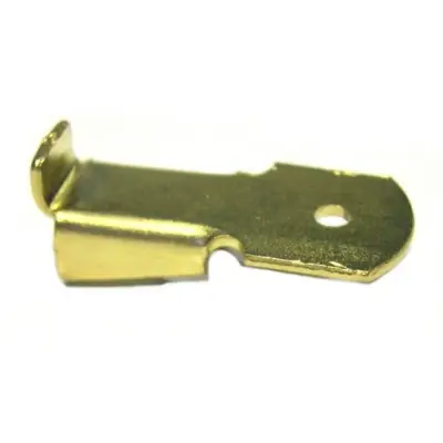 Taquet standard pour crémaillère acier MONIN SAS - Longueur 32 mm - Acier laitonné - 522110