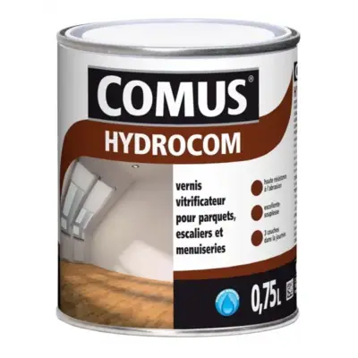 Vitrificateur Hydrocom COMUS - Mat Soie incolore 1680 - 0.75 L - 13052 - COMUS SAS