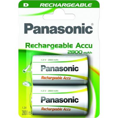 Pack 2 Piles Rechargeables R2U D/HR20 2800Ni-MH - PANASONIC