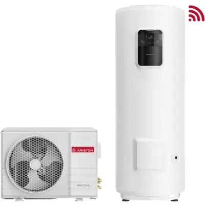 Chauffe-eau thermodynamique vertical stable Nuos Split Inverter Wifi air extérieur - 270 L - ARISTON - 3069763
