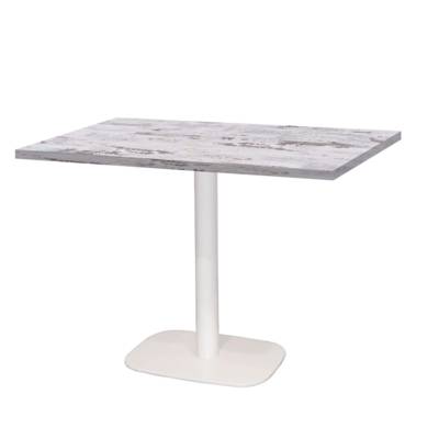 Table pied blanc 120x70cm chene islande - intérieur - RestooTab