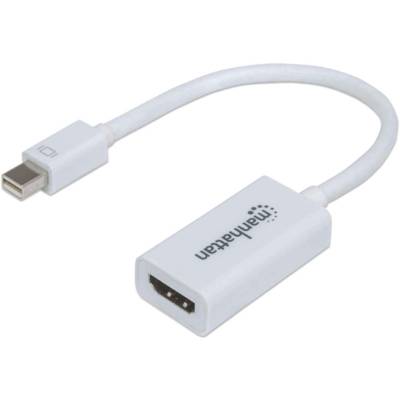 Adaptateur Mini-DisplayPort vers HDMI Mâle/Femelle Blanc - MANHATTAN