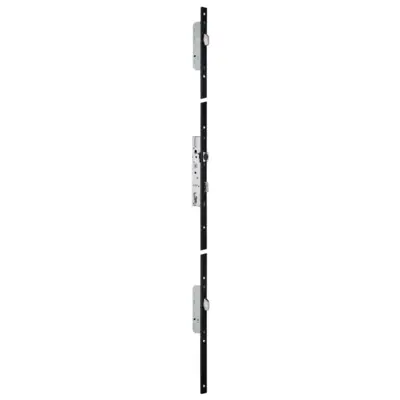 Serrure à larder 3 points METALUX - pêne basculant 1/2 tour U7/36 mm - Sans gâche - F1U7360200 - METALUX SAS