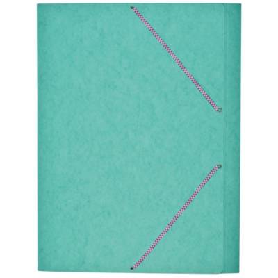 Chemise Carte Lustée format A3 à rabats très résistante avec élastiques Vert - COUTAL