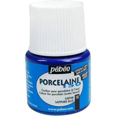 Flacon 45 ml Peinture P150 porcelaine Coloris Saphir - PÉBÉO