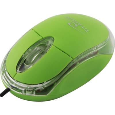 Souris Optique Filaire RAPTOR 3D USB 1000Dpi Spécial Notebook Vert - TITANUM