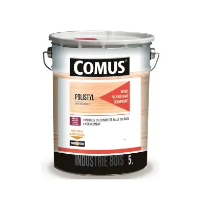 Vernis fond dur polyuréthane Polystyl 2060 COMUS - 5 L - 7769 - COMUS SAS