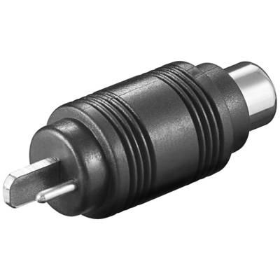 Adaptateur Audio Haut parleur Din Mâle - RCA Femelle Noir - GOOBAY
