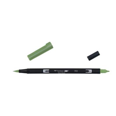 Feutre à dessin double pointe ABT Dual Brush Pen 192 vert asperge - TOMBOW