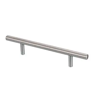 Poignée barre L.160 x Ø12 x 96 mm DESIGN MAT Inox brossé - DM003.IN.12.96.5 - DESIGN-MAT