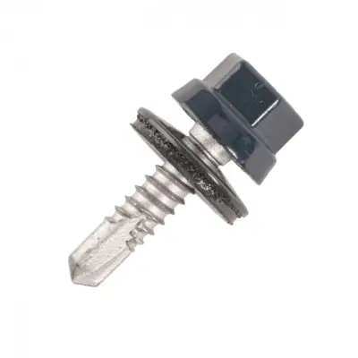 Vis bac acier SCELL-IT Plage métal ZED - Ø6.3 x 25 mm - TH12 - Vert mousse RAL6005 - Sachet de 100 - ZTZR-63025-6005