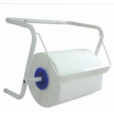 Distributeur mural métal blanc CRISTAL HYGIENE pour bobine d'essuie mains - EP5501