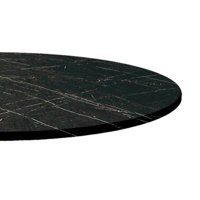Plateau de table rond Marbre Noir - RestooTab
