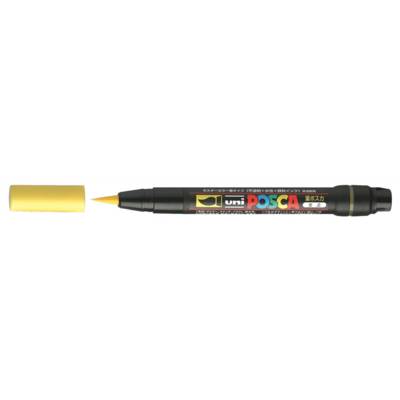 Marqueur pinceau brush pcf350 1-10mm jaune - POSCA
