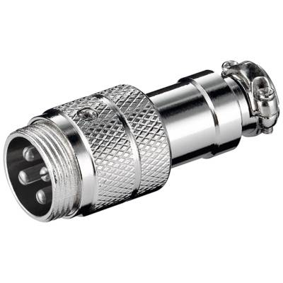 Prise de Microphone, 4 Pin avec décharge de traction vissée - GOOBAY