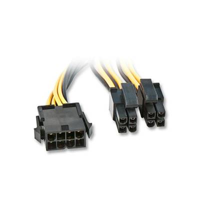 Rallonge d'alimentation EPS12V / eATX/BTX 12V 8 pins, 0.4m - LINDY