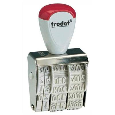 Tampon dateur francais 1020 Mois en lettre 5 x 32 mm - TRODAT