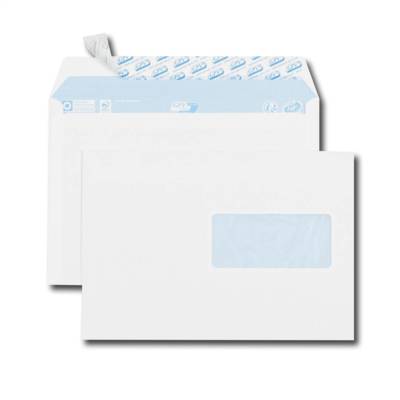 Boîte de 70 enveloppes blanches C5 162x229 80 g/m² fenêtre 45x100 - GPV