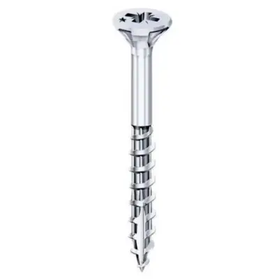 Vis Rocket tête fraisée Pozi VYNEX Acier zingué 6x90/50 - Boite de 150 - 351400025159 - VYNEX PRO SA