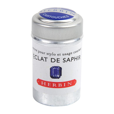 Boîte de 6 cartouches d'encre standard Éclat de saphir - Herbin