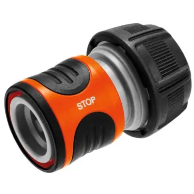 Raccord GARDENA Aquastop pour tuyau Ø intérieur 19mm - 18214-26