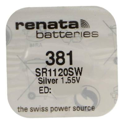 Pile bouton Silver Oxyde 381 / SR1120SW 0% mercure - RENATA