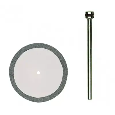 Disque à tronçonner diamanté Ø 38 mm + 1 Tige Axe Ø 2,35 mm - PROXXON - 28842
