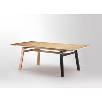 Table de réunion Sapristi piètement bois 210x100 cm - SEVE Mobilier