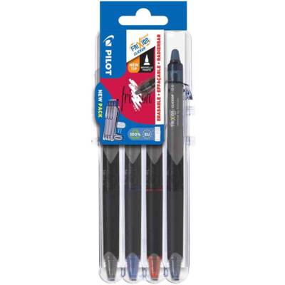 Stylo roller FRIXION POINT CLICKER Set2Go, étui de 4 - PILOT