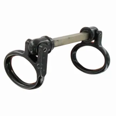 Anneau double articulé carré de 7 en acier TIRARD pour vantail à déplacement - Ép.maxi 7.5 mm - CE612005 - TIRARD et BURGAUD