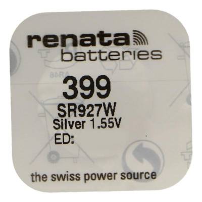 Pile bouton Silver Oxyde 399 / SR927W 0% mercure - RENATA