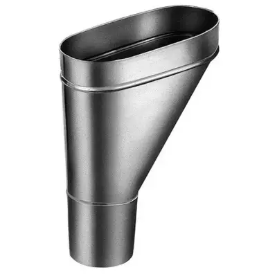 Cuvette de branchement VM Building - zinc naturel - Ø 80 mm - 220010747 - VM BUILDING SOLUTIONS