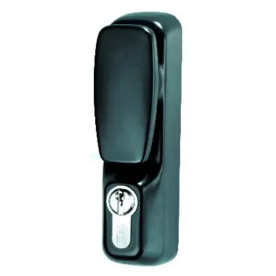 Ensemble bouton cylindre grand modèle ISEO antivandalisme - Noir - 94012005T - CAVERS ISEO