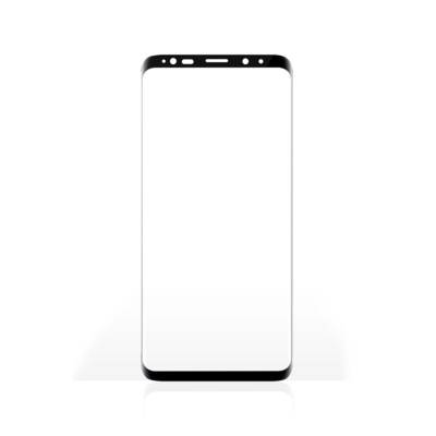 Protecteur d'Écran en Verre pour Galaxy S9 Plus Incurvé 3D Transparent / Noir - NEDIS