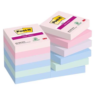 Bloc-note adhésif Super Sticky Notes, 47,6 x 47,6 mm - Post-it