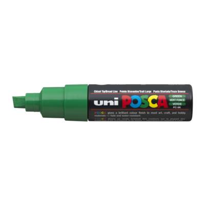 Marqueur pointe large biseautée pc8k 8mm vert foncé - POSCA